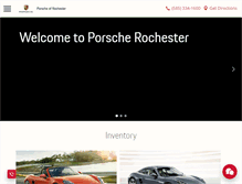 Tablet Screenshot of porscheofrochester.com